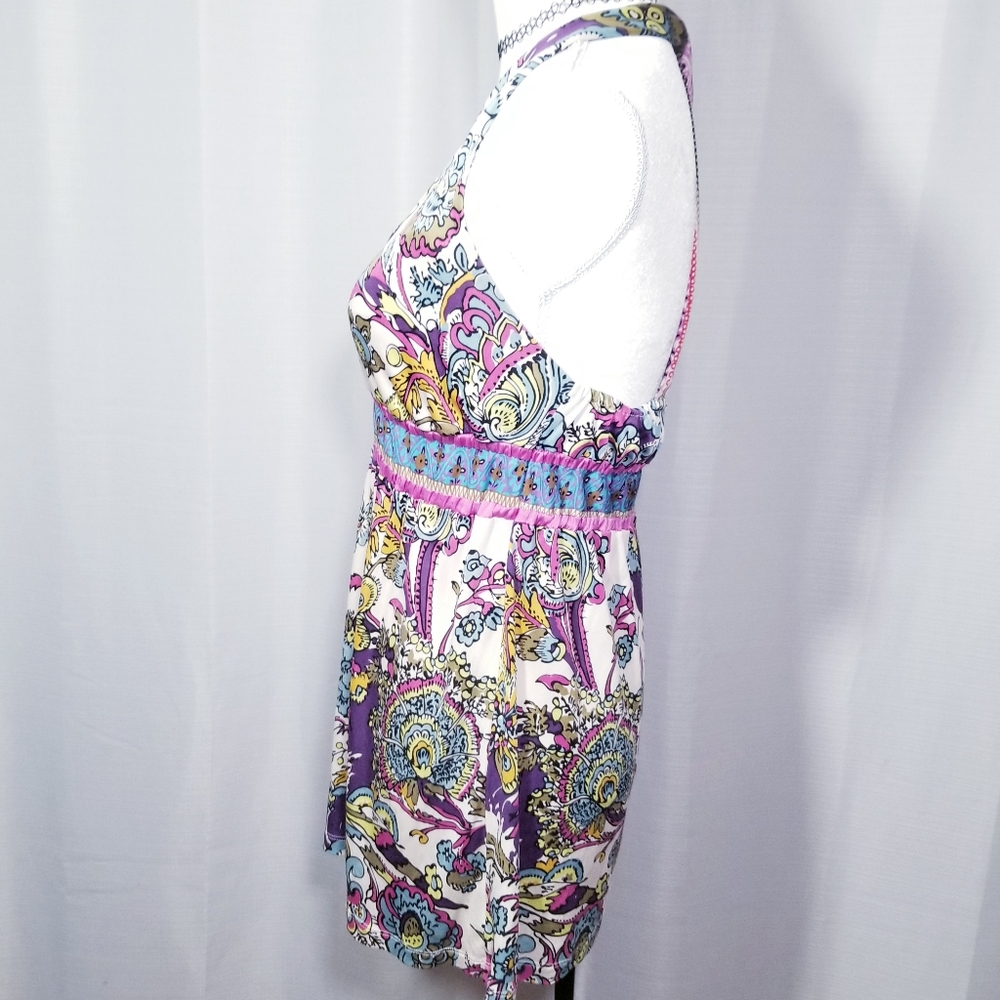 Hale Bob pattern sleeveless summer top. Size S - Picture 2 of 11
